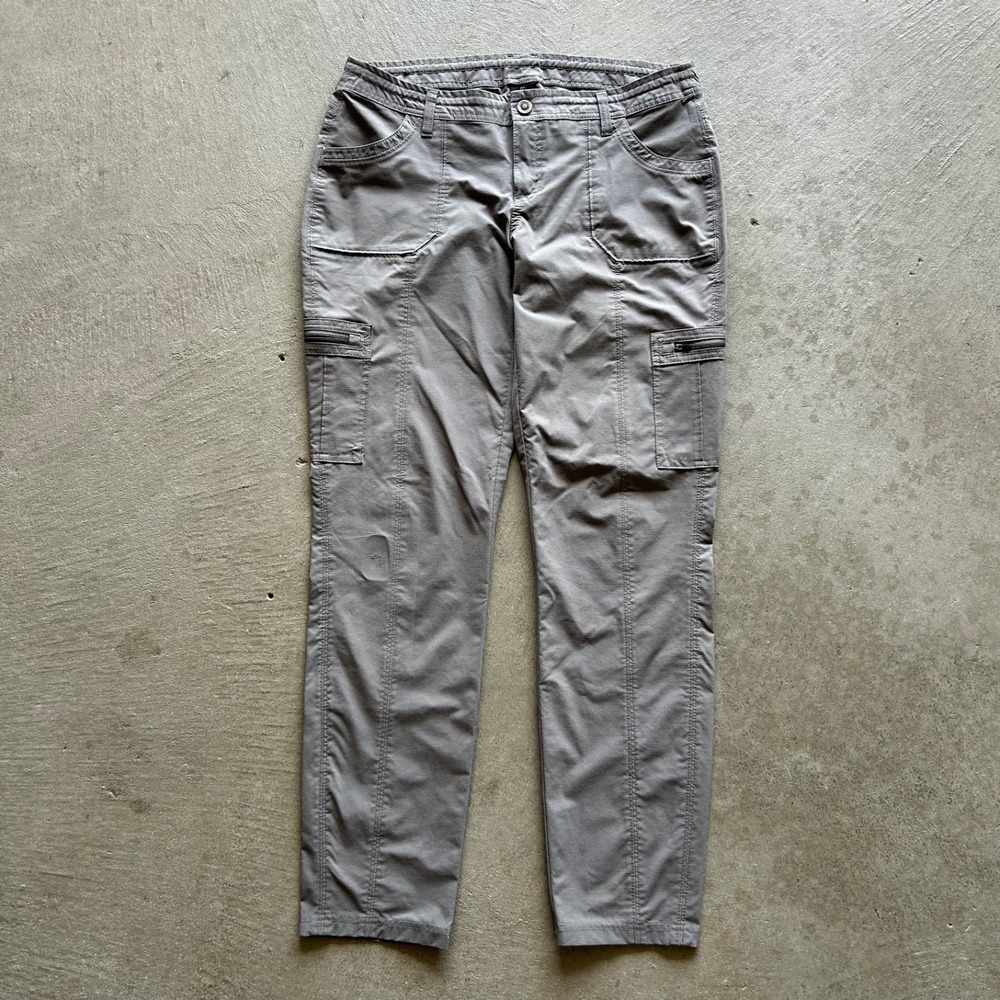 Kuhl Horizn Pants Women's Size 12 Regular Gray Cargo Hiking Outdoor Mountain